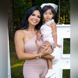 JLux Label one shoulder cut out romper